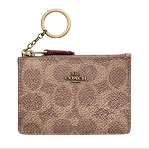 🔑🗝Authentic Coach Mini Skinny Zip ID Wallet Card Case🗝🔑